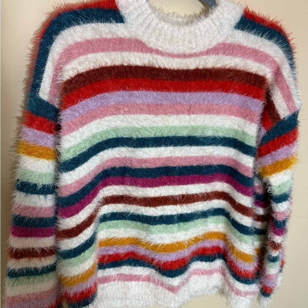 MINKPINK Debby Eyelash Stripe Sweater size M